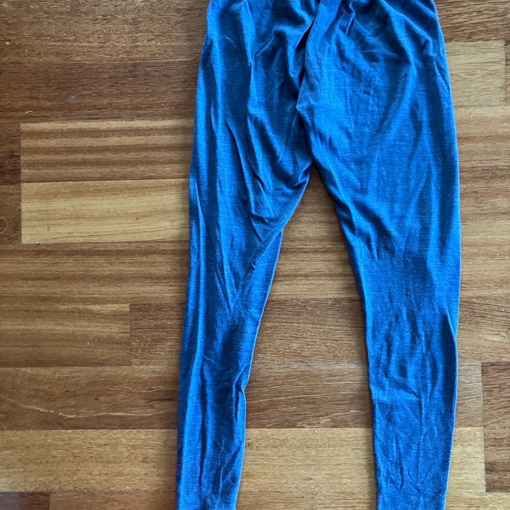 Smart wool merino wool Blue base layer Bottoms